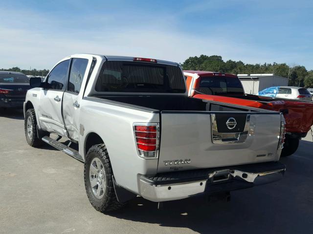 1N6BA0ED0BN314509 - 2011 NISSAN TITAN S GRAY photo 3