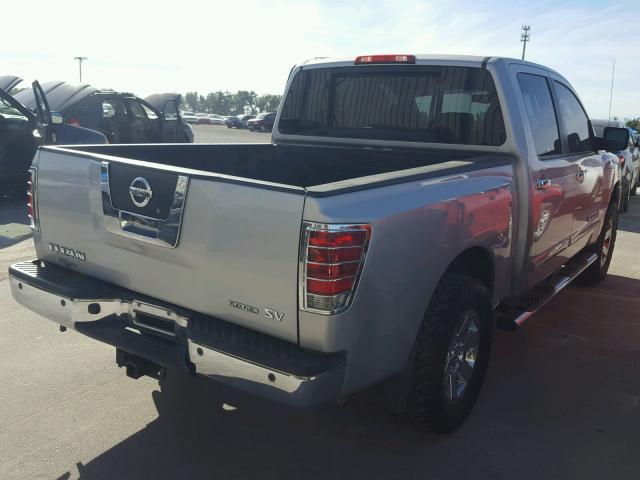 1N6BA0ED0BN314509 - 2011 NISSAN TITAN S GRAY photo 4