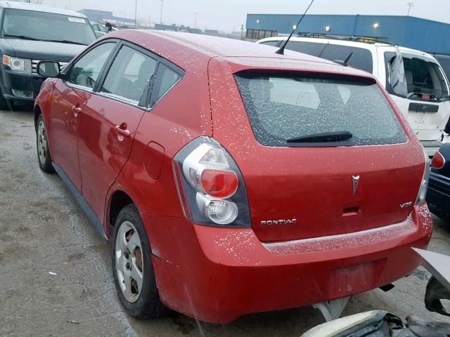 5Y2SP67809Z472047 - 2009 PONTIAC VIBE MAROON photo 3