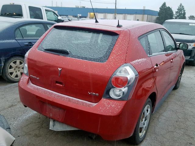 5Y2SP67809Z472047 - 2009 PONTIAC VIBE MAROON photo 4