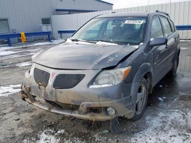 5Y2SM63895Z450136 - 2005 PONTIAC VIBE GRAY photo 2