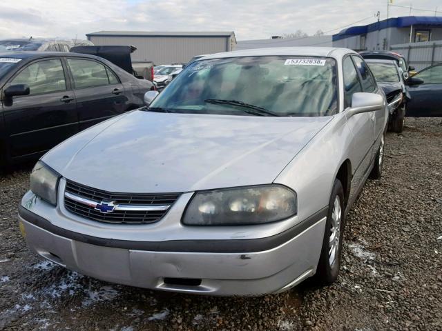 2G1WF52E549330302 - 2004 CHEVROLET IMPALA SILVER photo 2