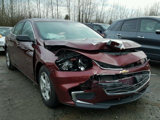 1G1ZB5ST6GF256617 - 2016 CHEVROLET MALIBU LS 栗色 照片 1