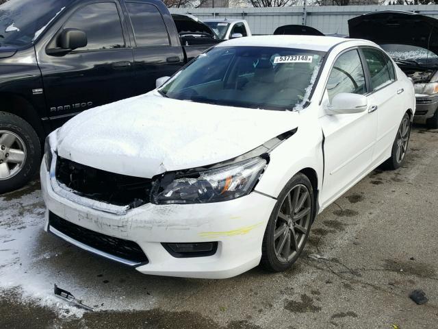 1HGCR2F80FA111535 - 2015 HONDA ACCORD EXL WHITE photo 2