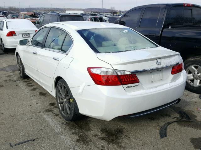 1HGCR2F80FA111535 - 2015 HONDA ACCORD EXL WHITE photo 3