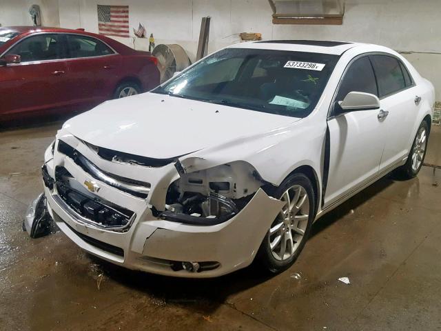 1G1ZG5E70CF368257 - 2012 CHEVROLET MALIBU LTZ თეთრი ფოტო 2