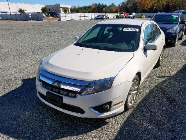 3FAHP0JA0AR406325 - 2010 FORD FUSION SEL WHITE photo 2