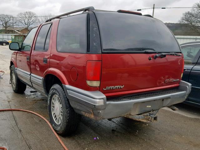 1GKDT13W5V2556383 - 1997 GMC JIMMY MAROON photo 3