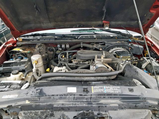 1GKDT13W5V2556383 - 1997 GMC JIMMY MAROON photo 7