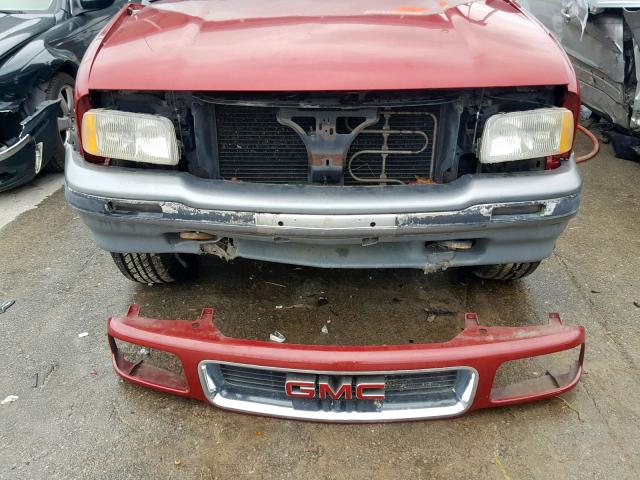 1GKDT13W5V2556383 - 1997 GMC JIMMY MAROON photo 9