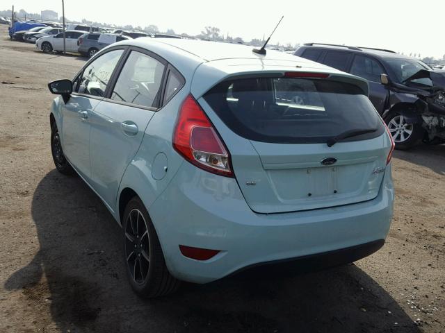 3FADP4EJ1HM122757 - 2017 FORD FIESTA SE TEAL photo 3