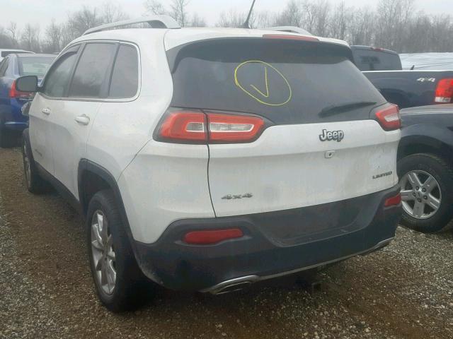 1C4PJMDS7FW521270 - 2015 JEEP CHEROKEE L WHITE photo 3