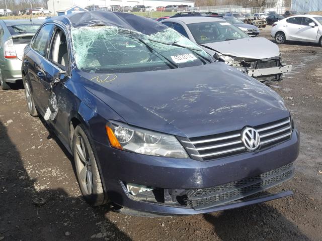 1VWBP7A38CC040932 - 2012 VOLKSWAGEN PASSAT SE BLUE photo 1