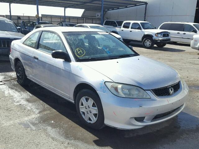 1HGEM22314L074112 - 2004 HONDA CIVIC DX V SILVER photo 1