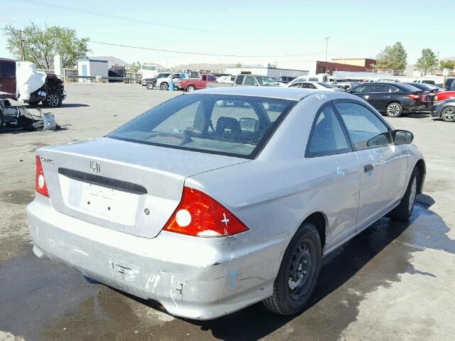 1HGEM22314L074112 - 2004 HONDA CIVIC DX V SILVER photo 4