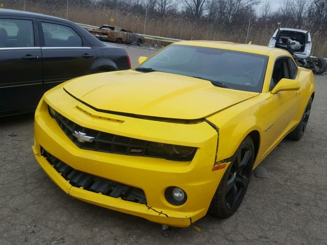 2G1FK1EJ4C9194191 - 2012 CHEVROLET CAMARO 2SS YELLOW photo 2