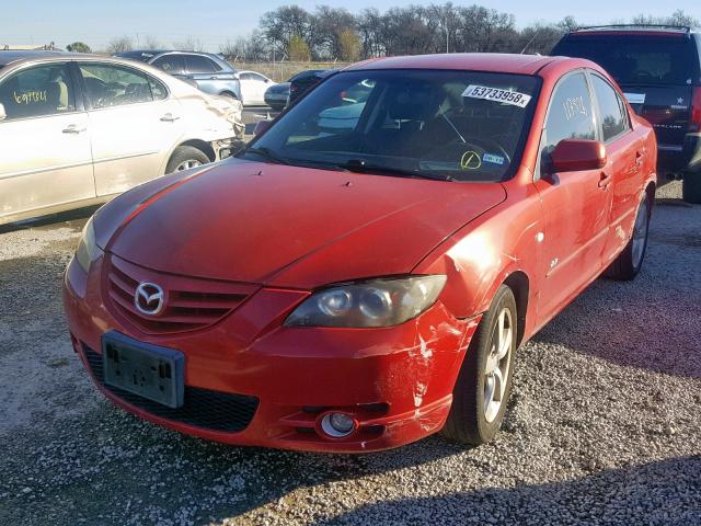 JM1BK323951252195 - 2005 MAZDA 3 S RED photo 2