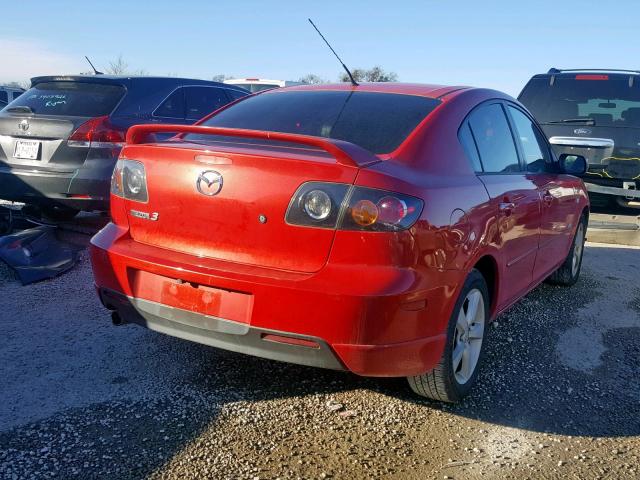 JM1BK323951252195 - 2005 MAZDA 3 S RED photo 4