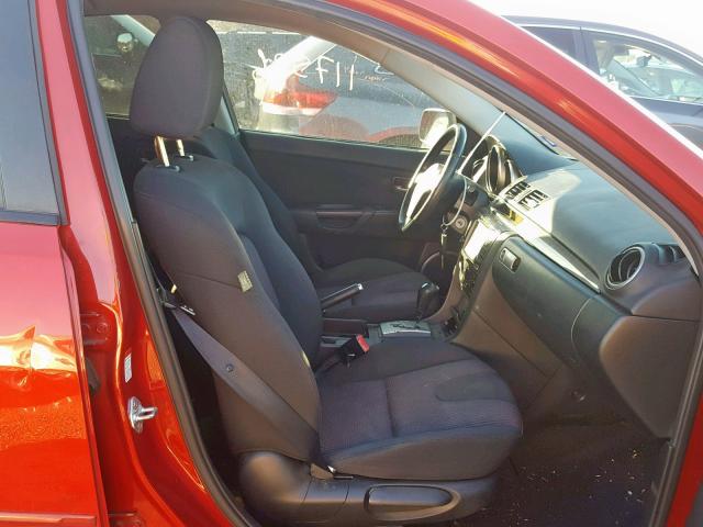 JM1BK323951252195 - 2005 MAZDA 3 S RED photo 5