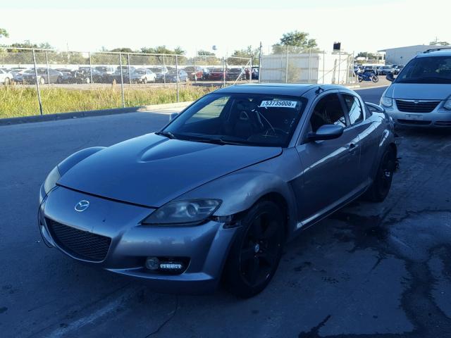 JM1FE173140130487 - 2004 MAZDA RX8 GRAY photo 2