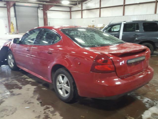 2G2WP552281145137 - 2008 PONTIAC GRAND PRIX წითელი ფოტო 3