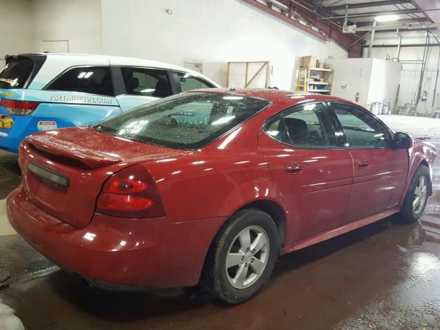 2G2WP552281145137 - 2008 PONTIAC GRAND PRIX წითელი ფოტო 4