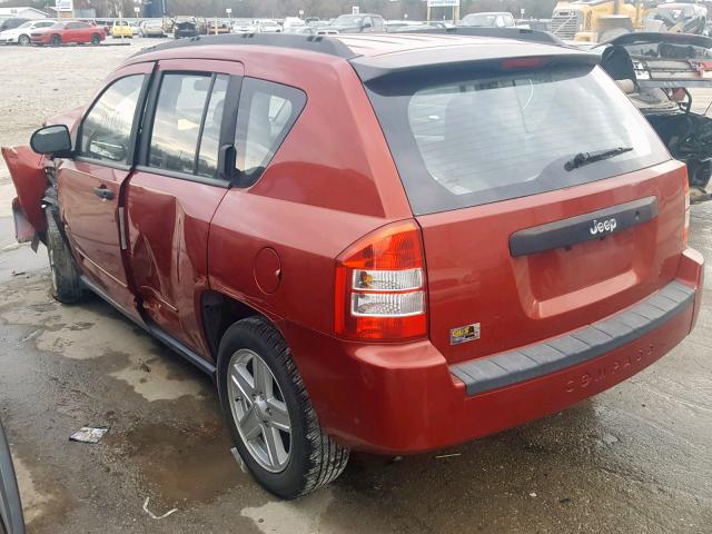1J4NT4FA5AD503290 - 2010 JEEP COMPASS SP RED photo 3