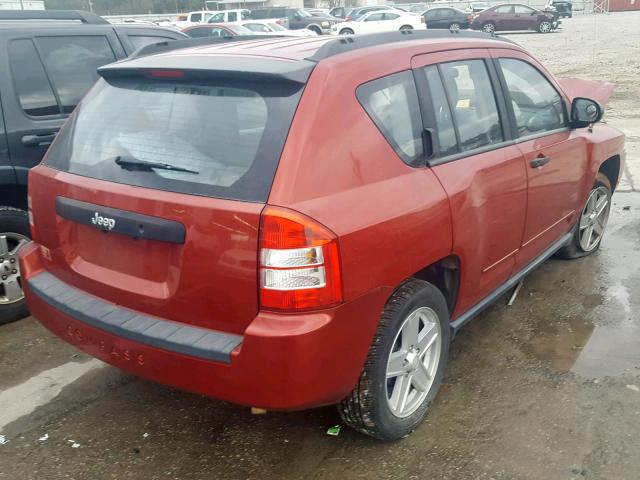 1J4NT4FA5AD503290 - 2010 JEEP COMPASS SP RED photo 4