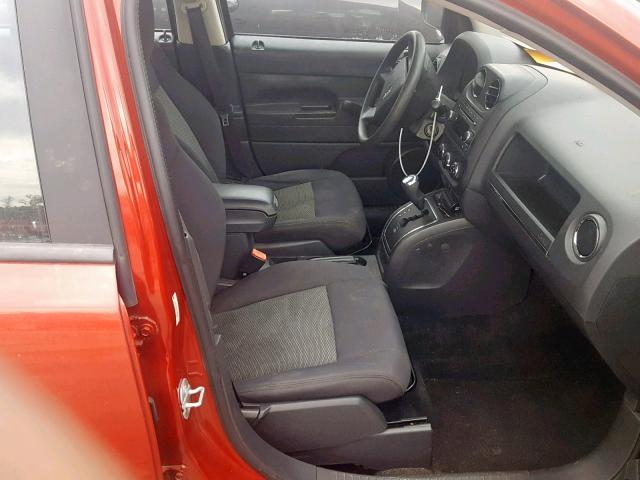 1J4NT4FA5AD503290 - 2010 JEEP COMPASS SP RED photo 5