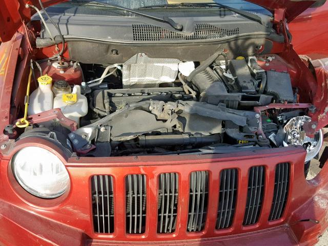 1J4NT4FA5AD503290 - 2010 JEEP COMPASS SP RED photo 7