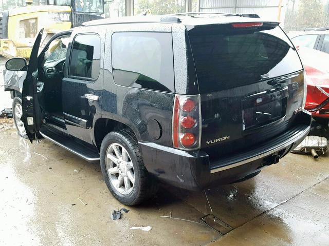 1GKFK63847J144376 - 2007 GMC YUKON DENA BLACK photo 3