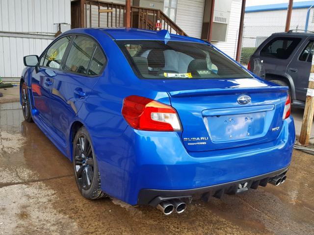 JF1VA1B67H9812855 - 2017 SUBARU WRX BLUE photo 3