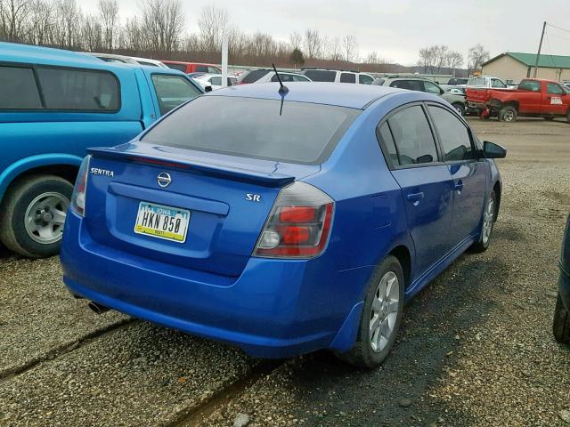 3N1AB6AP2AL687261 - 2010 NISSAN SENTRA 2.0 BLUE photo 4