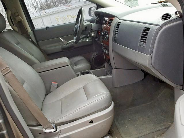 1D4HD48N75F615912 - 2005 DODGE DURANGO SL GRAY photo 5