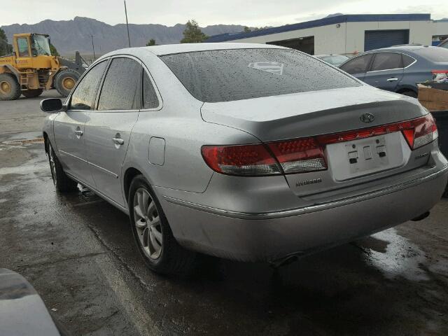 KMHFC46F37A194737 - 2007 HYUNDAI AZERA SE SILVER photo 3