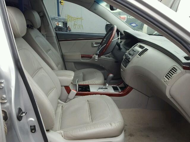 KMHFC46F37A194737 - 2007 HYUNDAI AZERA SE SILVER photo 5