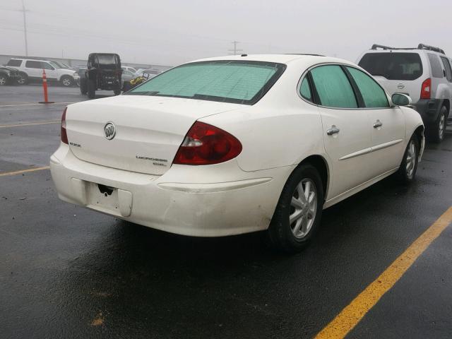 2G4WD532151238875 - 2005 BUICK LACROSSE C WHITE photo 4