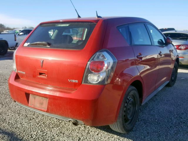 5Y2SP6E84AZ415194 - 2010 PONTIAC VIBE BURGUNDY photo 4