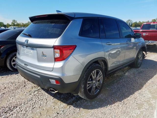 5FNYF7H59KB001095 - 2019 HONDA PASSPORT E SILVER photo 4