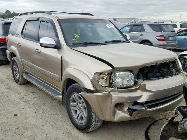 5TDZT38A37S291470 - 2007 TOYOTA SEQUOIA LI GOLD photo 1