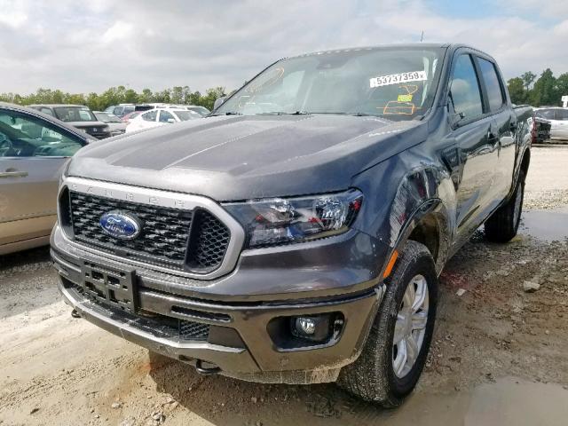 1FTER4EH7KLA17493 - 2019 FORD RANGER SUP GRAY photo 2
