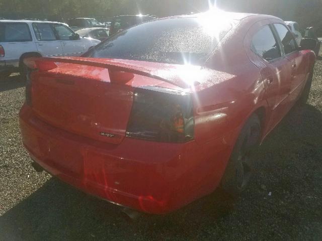 2B3LA73WX7H697459 - 2007 DODGE CHARGER SR RED photo 4