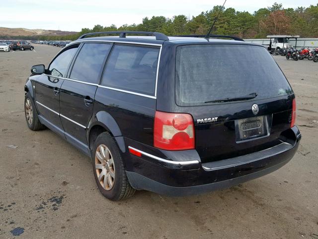 WVWND63B43E312257 - 2003 VOLKSWAGEN PASSAT GL BLACK photo 3