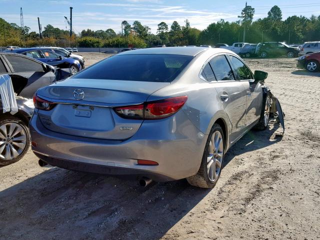 JM1GJ1V62E1133228 - 2014 MAZDA 6 TOURING GRAY photo 4