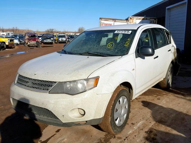 JA4LS21WX9Z014884 - 2009 MITSUBISHI OUTLANDER WHITE photo 2