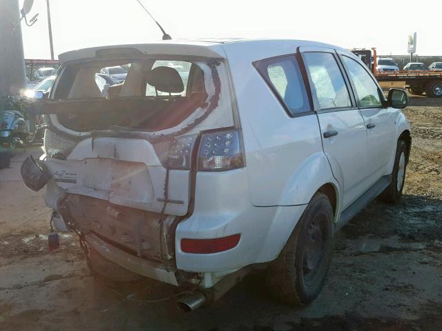 JA4LS21WX9Z014884 - 2009 MITSUBISHI OUTLANDER WHITE photo 4