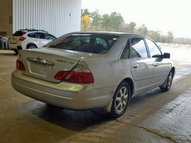 4T1BF28B03U332702 - 2003 TOYOTA AVALON XL SILVER photo 4