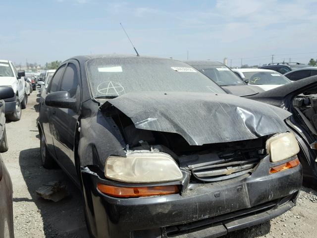 KL1TD56636B656949 - 2006 CHEVROLET AVEO BASE შავი ფოტო 1