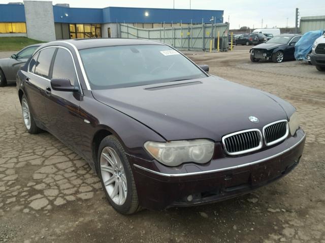 WBAGN634X3DR12257 - 2003 BMW 745 LI MAROON photo 1