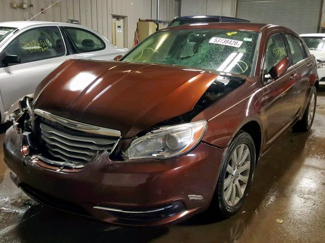 1C3CCBBB4DN723930 - 2013 CHRYSLER 200 TOURIN BROWN photo 2